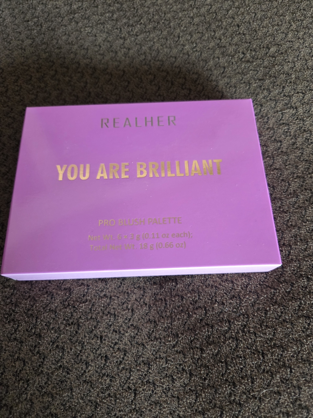 RealHer "You Are Brilliant" Pro Blush Palette - Pink Packaging